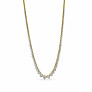 13 ct. tw. Graduated Riviera Tennis Necklace - View 2