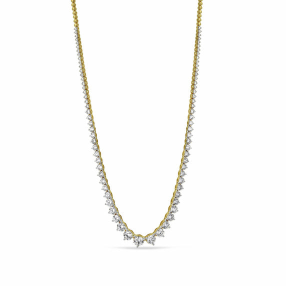 13 ct. tw. Graduated Riviera Tennis Necklace - Main View