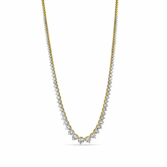 13 ct. tw. Graduated Riviera Tennis Necklace - Main View