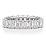 3 - 5 ct. Emerald Eternity Band - View 2