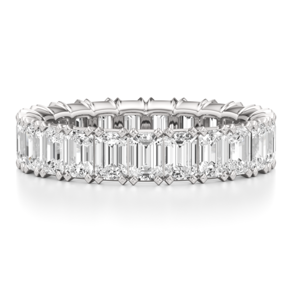 3 - 5 ct. Emerald Eternity Band - Main View