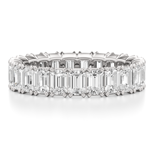 3 - 5 ct. Emerald Eternity Band - Main View