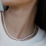 22 ct. tw. Classic Tennis Necklace in 14kt White Gold - Main View