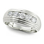 ½ ct. tw. 5 Stone Men’s Diamond Band - Main View