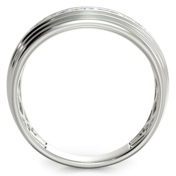 ½ ct. tw. 5 Stone Men’s Diamond Band - Detail View