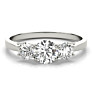 1 ct. tw. Classic 3 Stone Ring - View 2