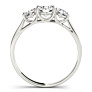 1 ct. tw. Classic 3 Stone Ring - Side View