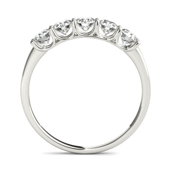3/4 ct. tw. Classic 5 Stone Band - Detail View