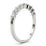 1/2 ct. tw. 9 Stone Single Shared Prong Band - Side View