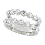1 1/2 ct. tw. Single Shared Prong Ring Enhancer - Side View
