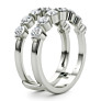 1 1/2 ct. tw. Single Shared Prong Ring Enhancer - Detail View