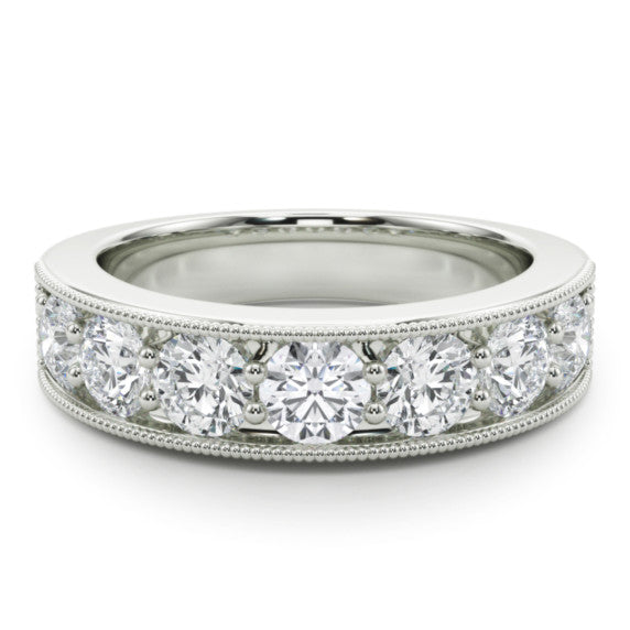 2 ct. tw. Milgrain Pave Elegance Band - Side View