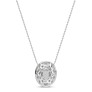 1/2 ct. tw. Stellar Oval Halo Pendant - Side View