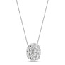 1/2 ct. tw. Stellar Oval Halo Pendant - Main View