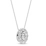 1 ct. tw. Stellar Oval Halo Pendant - View 2