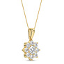 1 ct. tw. Starburst Luminary Pendant - Side View