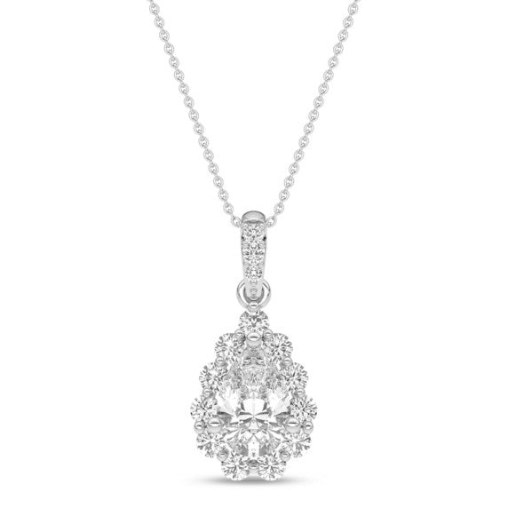 1 ct. tw. Lacrima Pendant - Detail View