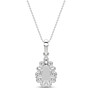 1 ct. tw. Lacrima Pendant - Side View
