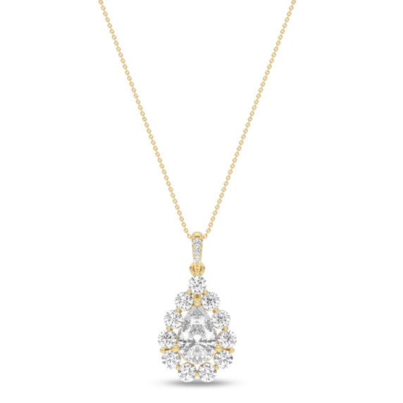 2 3/6 ct. tw. Lacrima Pendant - Detail View