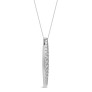 1/2 ct. tw. Linear Pendant - Side View