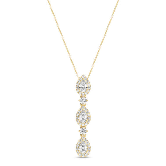 Pear Triune Pendant - Detail View