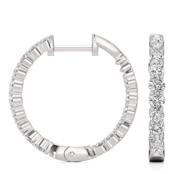 Merle Inside Out Hoops - Detail View