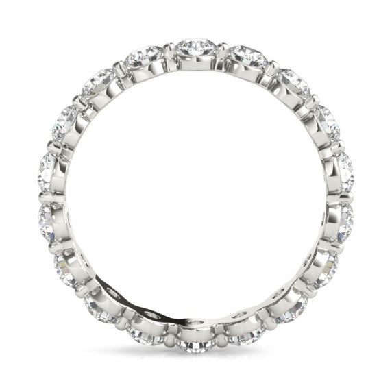 2.9mm Single Prong Eternity Band - Detail View
