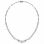 24 ct. tw. Marquise Graduated Tennis Necklace - View 2