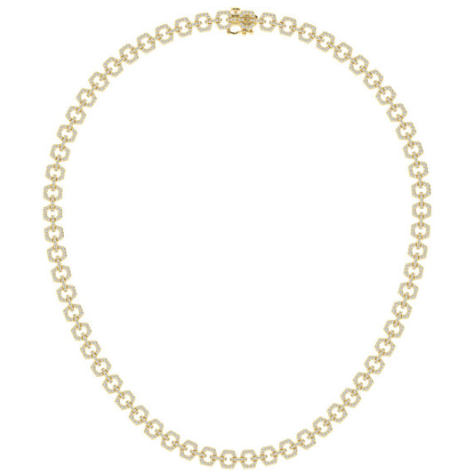 Round Hexagon Shape Fashion Necklace - Main View