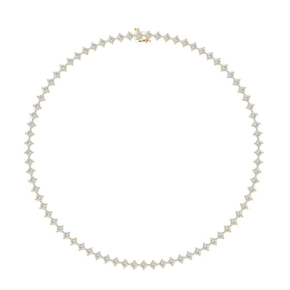 20 ct. tw. Kite Set Princess Tennis Necklace - Main View