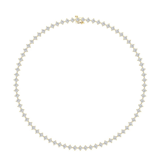 20 ct. tw. Kite Set Princess Tennis Necklace - Main View