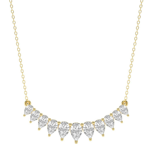 Pear Graduated Center Fashion Necklace - Main View