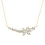 Marquise Curved Butterfly Fashion Necklace - View 2