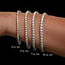 3 ct. tw. Classic Tennis Bracelet - Side View