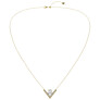 Pear Pave Chevron Fashion Pendant - Side View