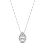 1/2 ct. tw. Stellar Pear Halo Pendant - View 2