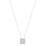1/2 ct. tw. Stellar Square Halo Pendant - Main View