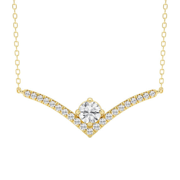 Round Chevron Fashion Pendant - View 2