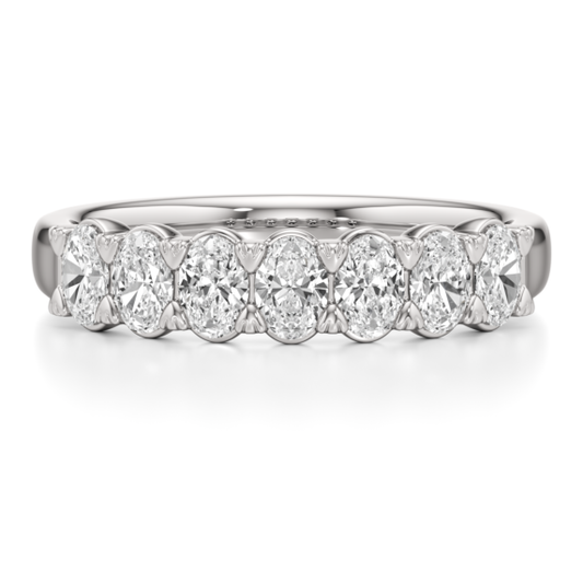 1 - 2 ct. Oval Seven Stone Band - Main View