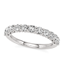 1 ct. tw. Classic Prong Set Band - Side View