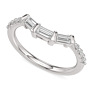 1/4 ct. tw. Baguette Contour Band - Detail View
