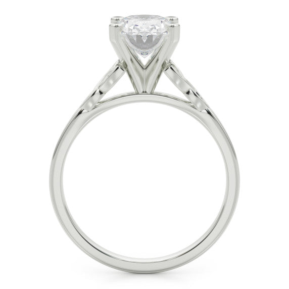 Celtic Solitaire Ring - Detail View