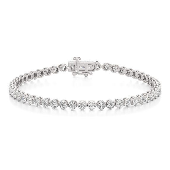 Round Petite Tennis Bracelet - View 2