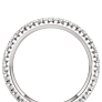 1 - 3 ct. Round French Pave Eternity Band - Side View