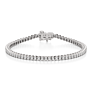 2 - 7 ct. Half Bezel Tennis Bracelet - View 2