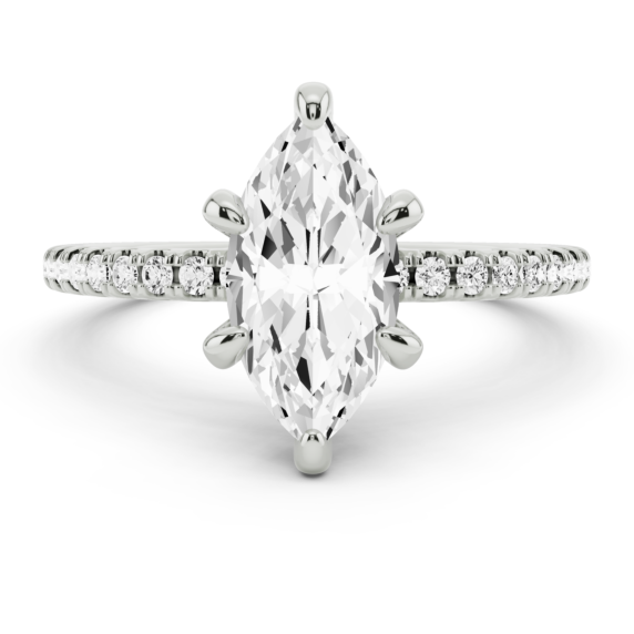 Lola Pave Ring - Side View