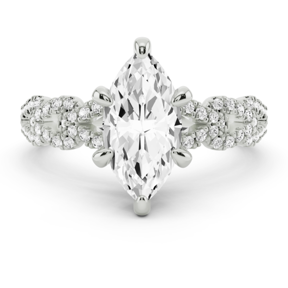 Bella Chevron Ring - View 2