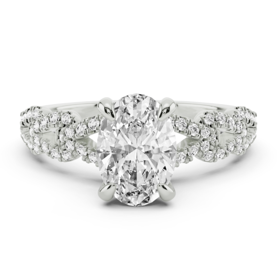 Bella Chevron Ring - Side View