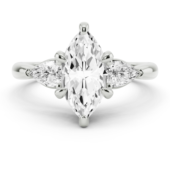 Cloe Pear Ring - View 2