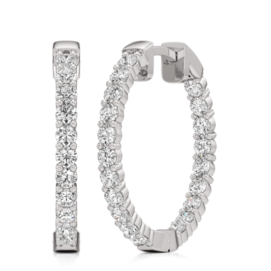 Classic Inside-Out Hoops - Main View